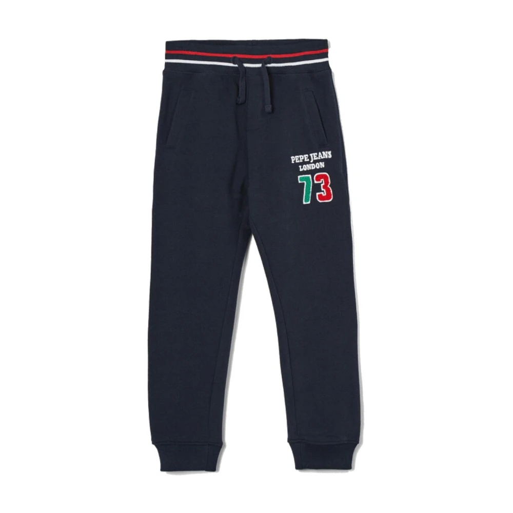 Pepe Jeans Boys Blue Sweatpants, 14 Y, Navy Oscar Jogger Trousers