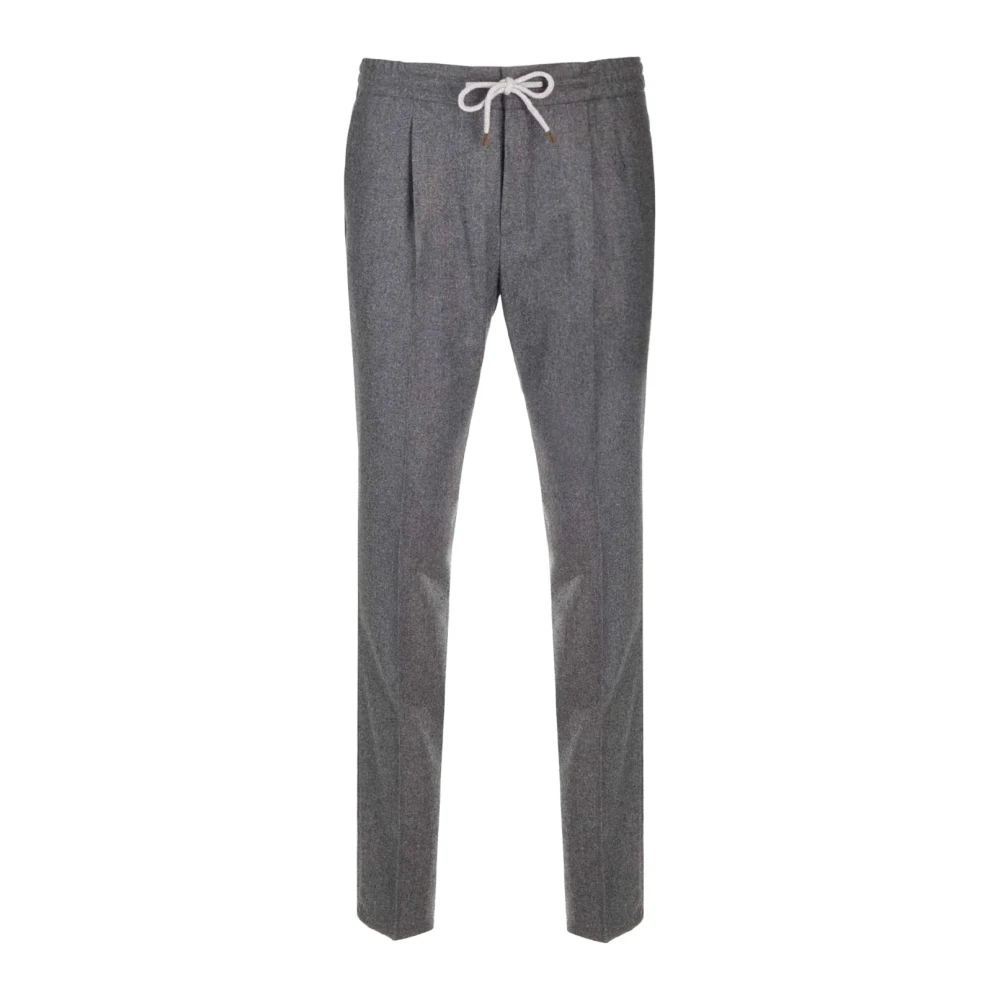 BRUNELLO CUCINELLI Broek met trekkoord Gray Heren