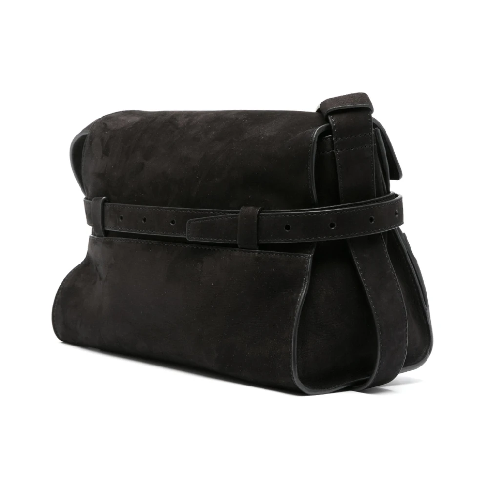 Moschino Bruine Suède Schoudertas met Riem Brown Dames