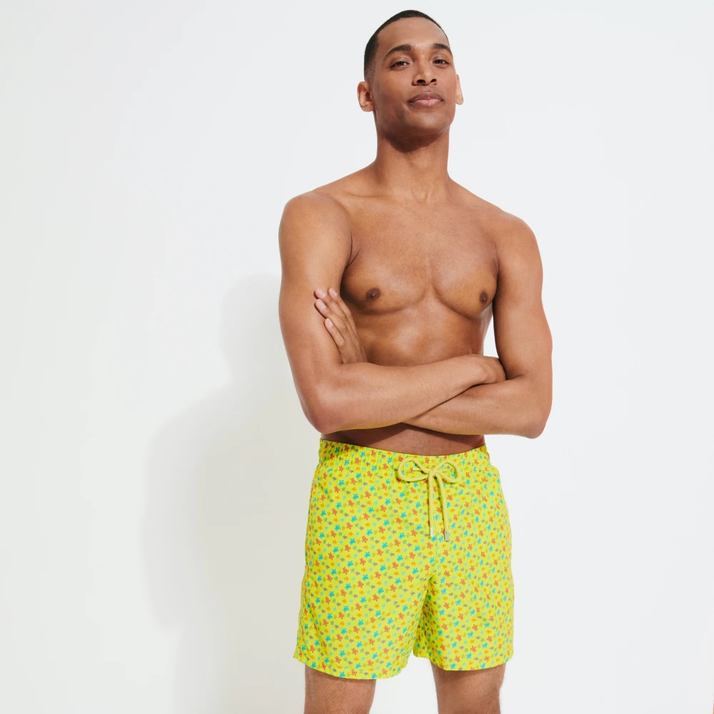 Vilebrequin Moorea Zwemkleding Micro Tortues Rainbow Ginger Green Heren