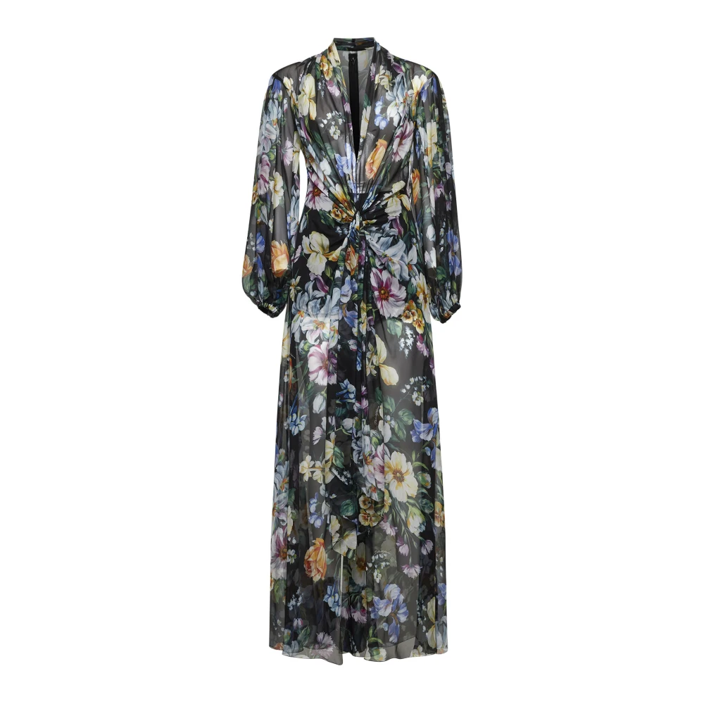 Dolce & Gabbana Bloemenprint Zijden Culotte Jumpsuit Multicolor Dames