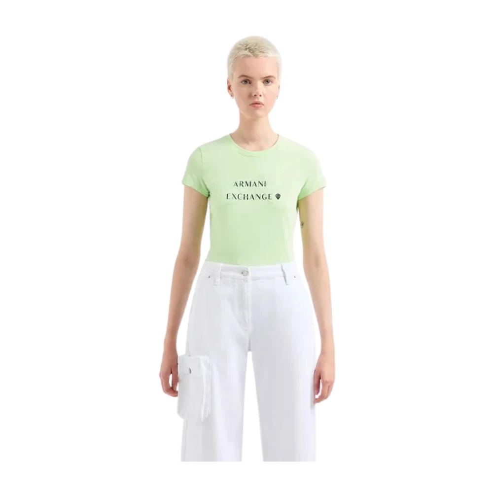 Armani Exchange Basis T-shirt Green Dames