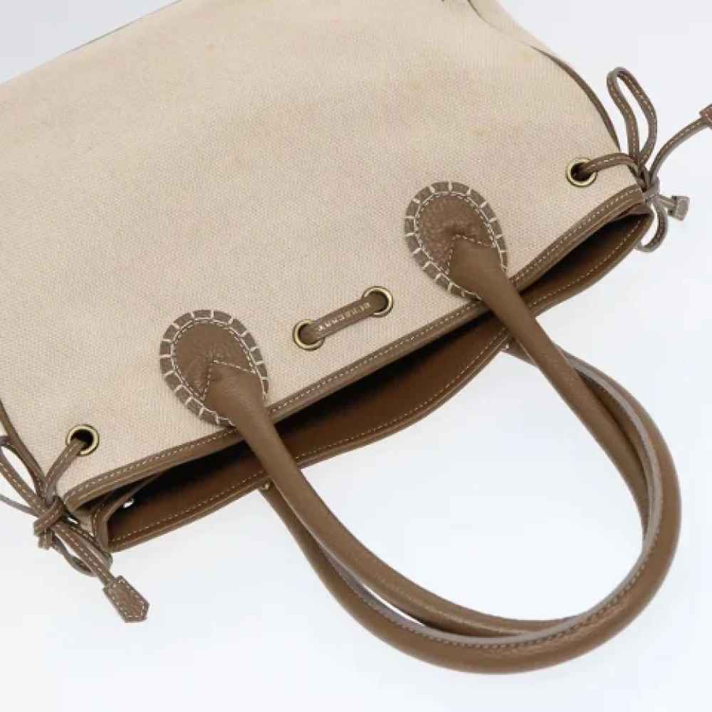 Burberry Vintage Pre-owned Canvas handbags Beige Dames