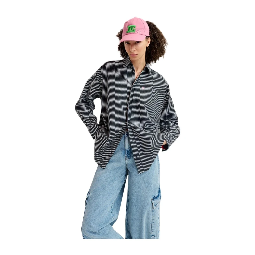 Essentiel Antwerp Blauw Multicolor Omkeerbaar Glory Overhemd Blue Dames