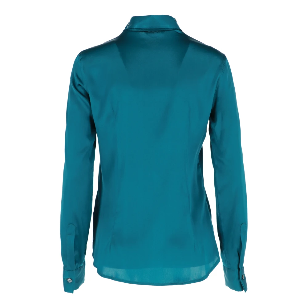 Caliban Casual Katoenen Overhemd voor Mannen Blue Dames