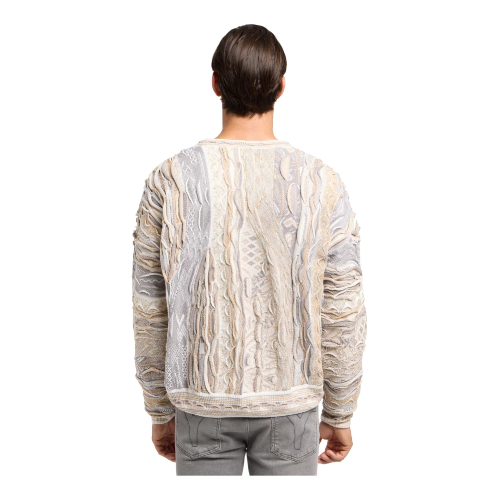 carlo colucci Gebreide trui met opvallend patroon Multicolor Heren
