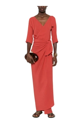 Crepe Wrap Dress