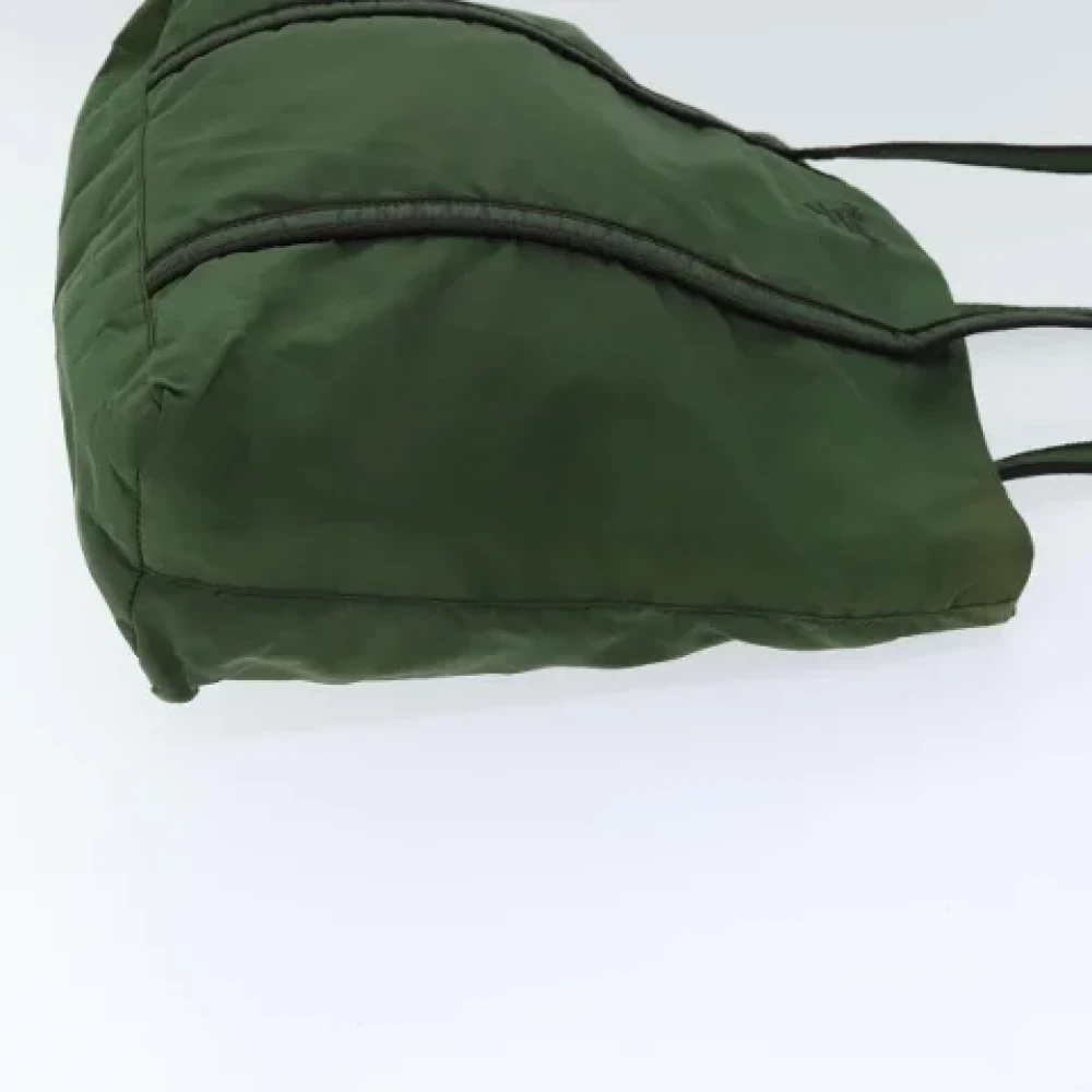 Prada Vintage Pre-owned Fabric totes Green Dames