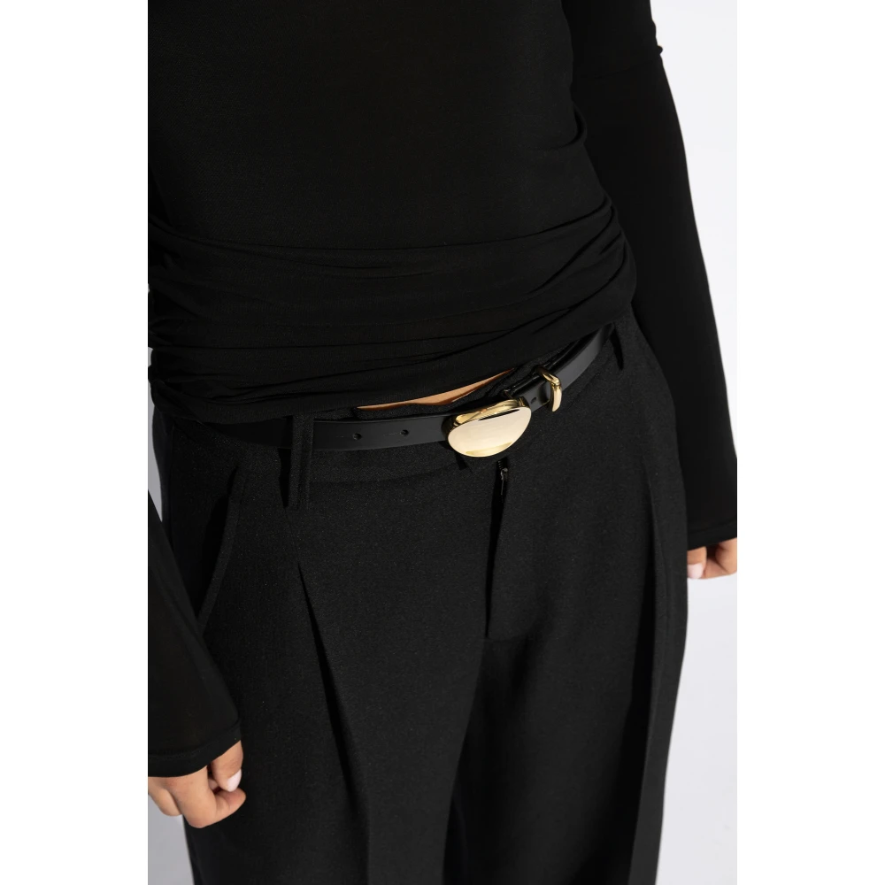 Isabel marant Leren riem 'Silvana' Black Dames