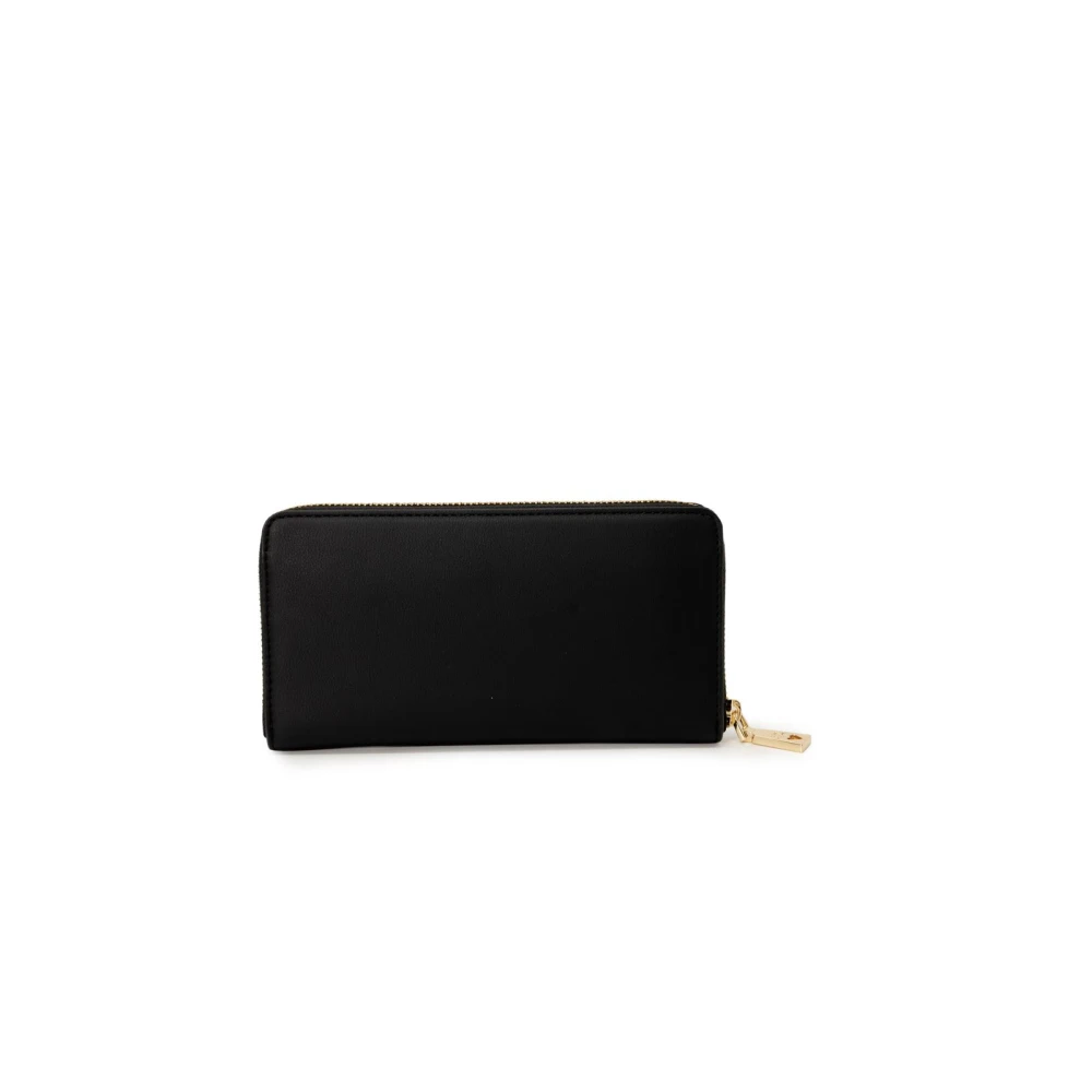 Love Moschino Zwarte ritssluiting portemonnee stijlvolle keuze Black Dames
