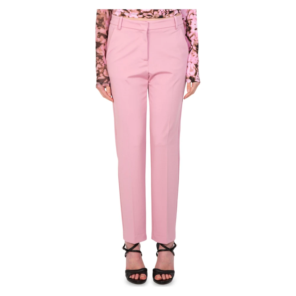 Pinko Stijlvolle Cigarettebroek Pink Dames