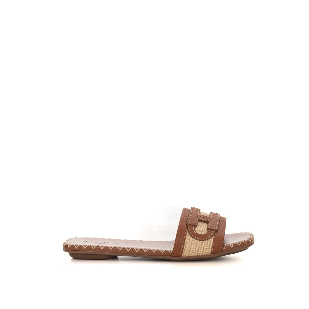 Hogan Slippers met tweekleurige band