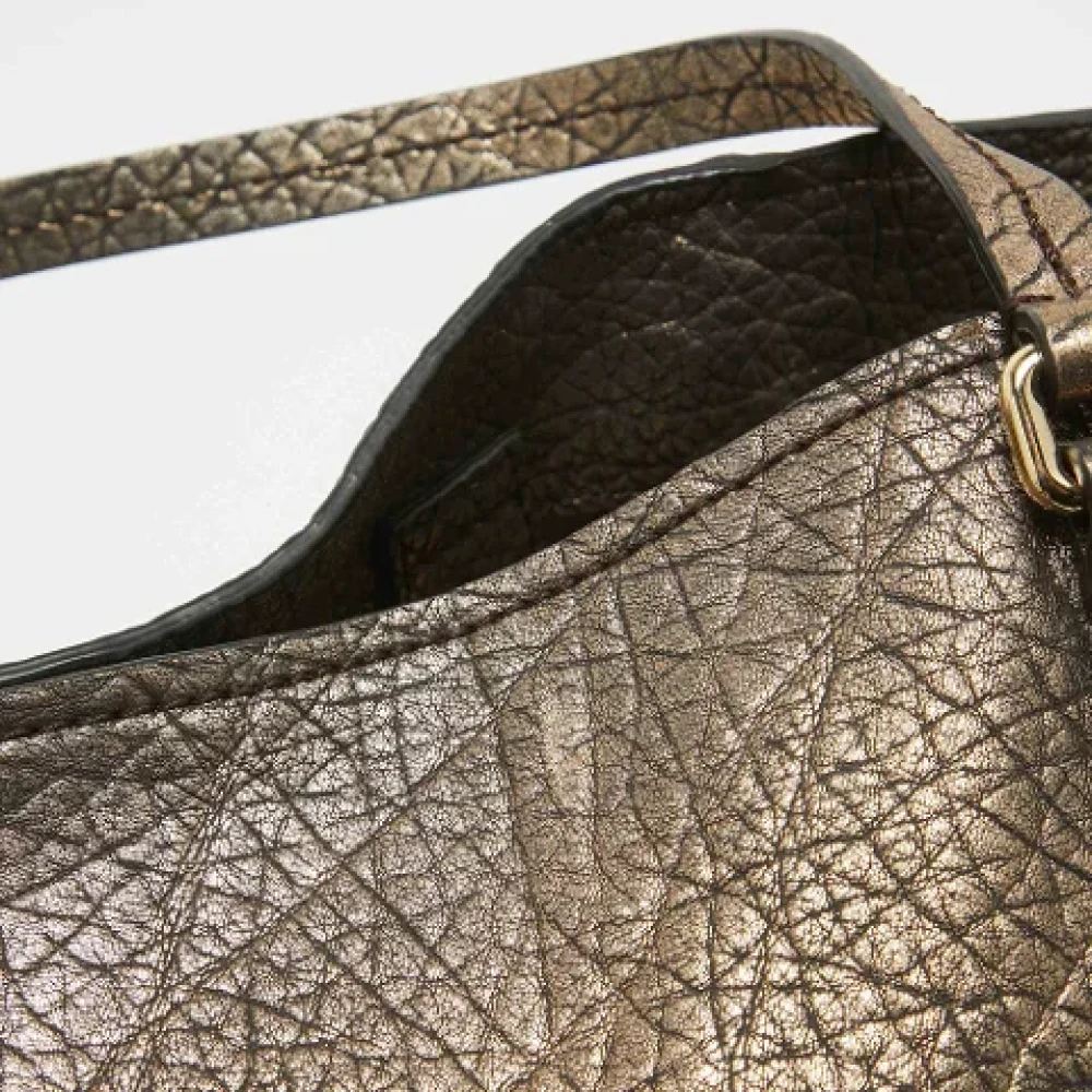 Burberry Vintage Pre-owned Leather totes Gray Dames