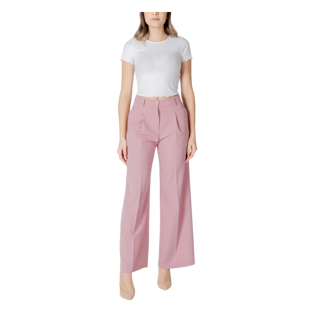 Liu Jo Elegante Palazzo Broek voor Vrouwen Pink Dames