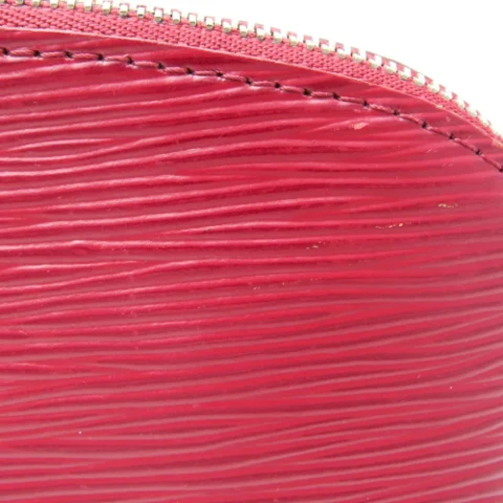 Louis Vuitton Vintage Pre-owned Leather pouches Red Dames