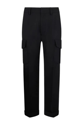 Tropical Wool Straight Cargo Pant