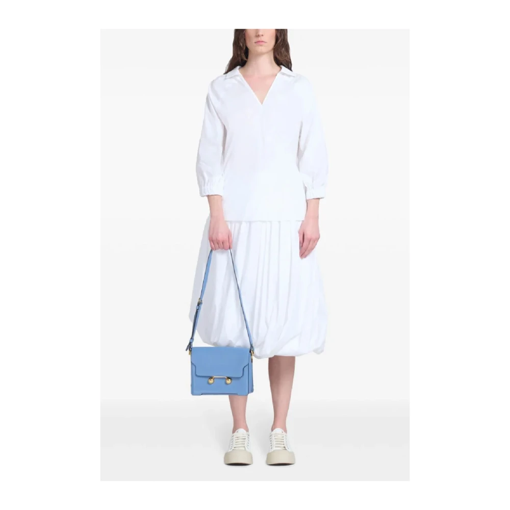 Marni Stijlvolle Dames Schoudertas Blue Dames