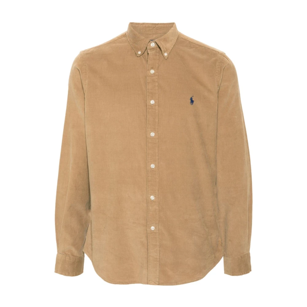 Ralph Lauren Corduroy Overhemd Brown Heren