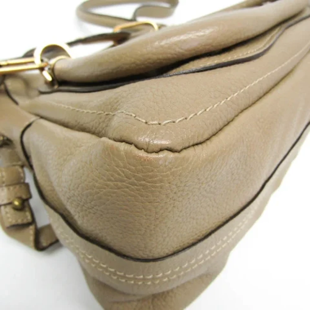 Chloé Pre-owned Leather handbags Gray Dames