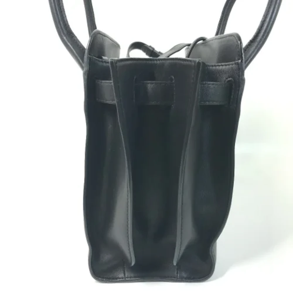 Bvlgari Vintage Pre-owned Leather handbags Black Dames