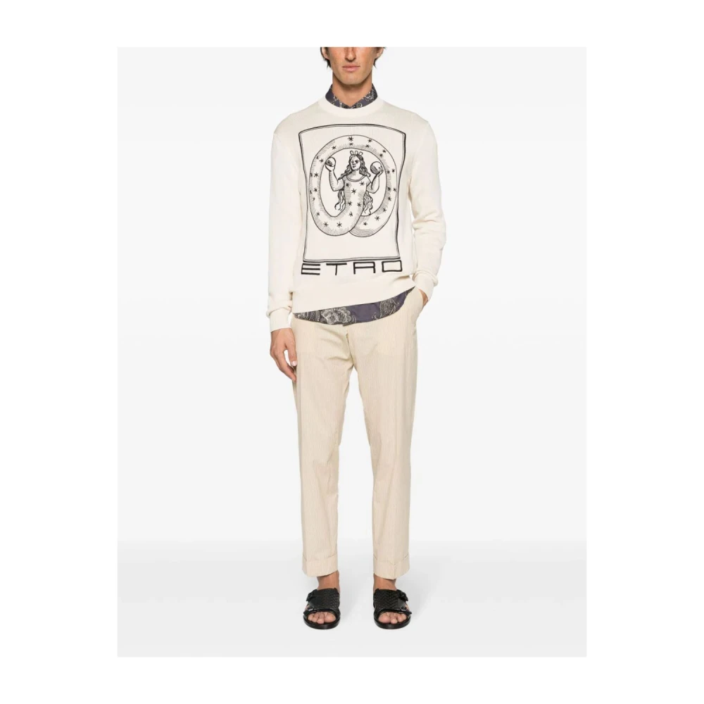 ETRO Stijlvol Gebreide Trui White Heren