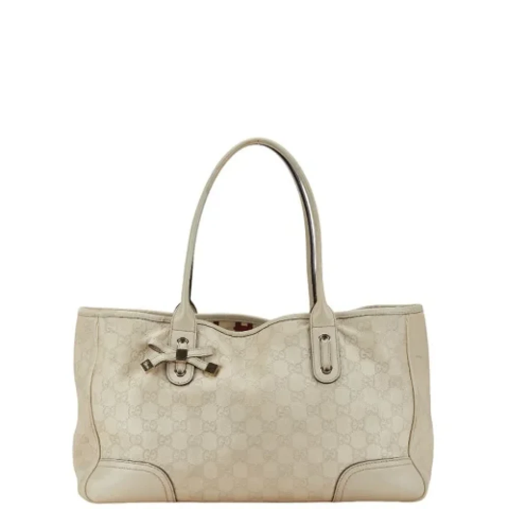 Gucci Vintage Pre-owned Canvas gucci-bags White Dames