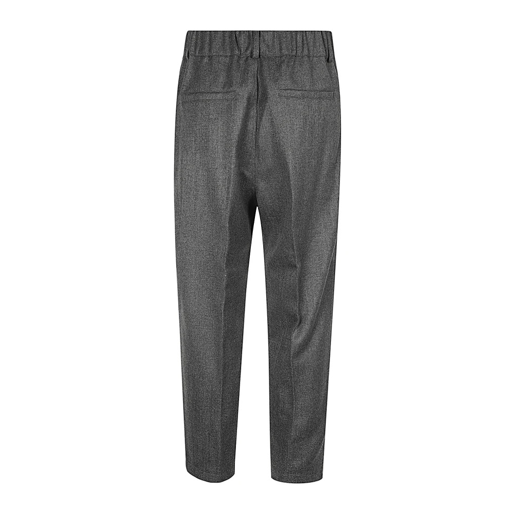 Mauro Grifoni Grijze Wol Geplooide Broek Gray Heren