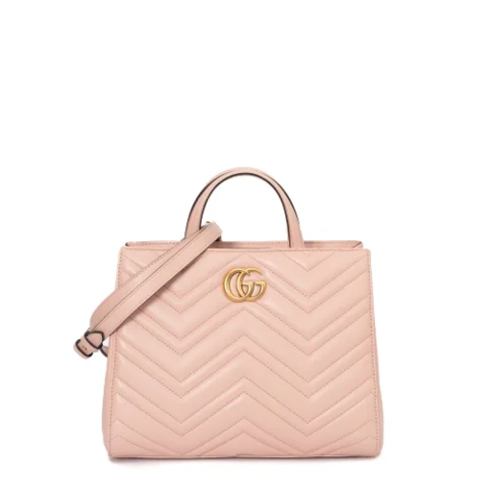 Gucci Vintage Pre-owned Leather gucci-bags Pink Dames