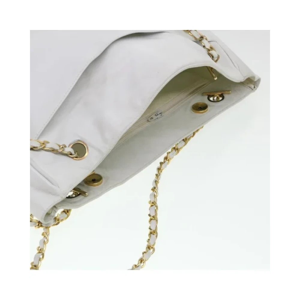 Chanel Vintage Pre-owned Canvas chanel-bags White Dames