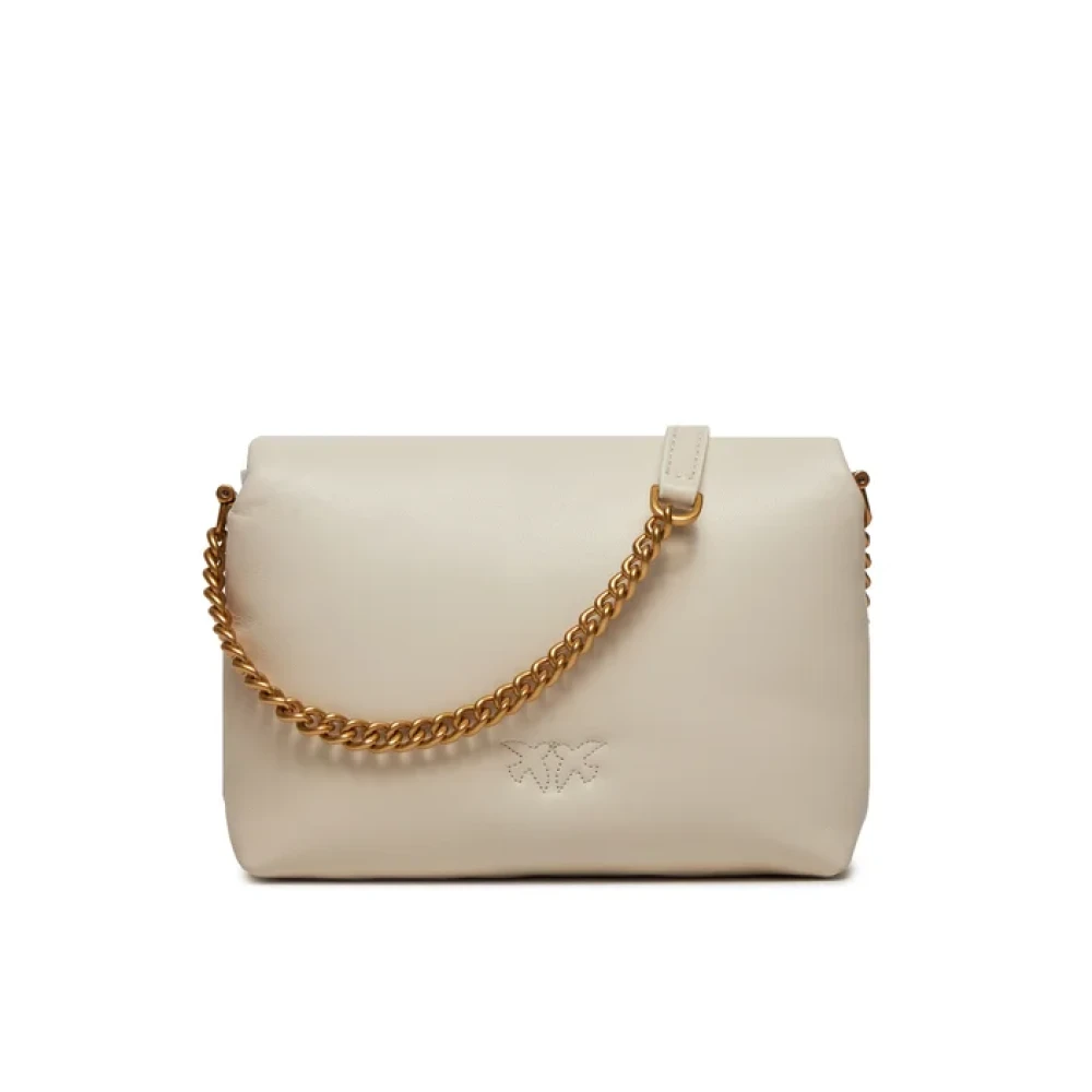 pinko Love Birds Click Tas Wit White Dames