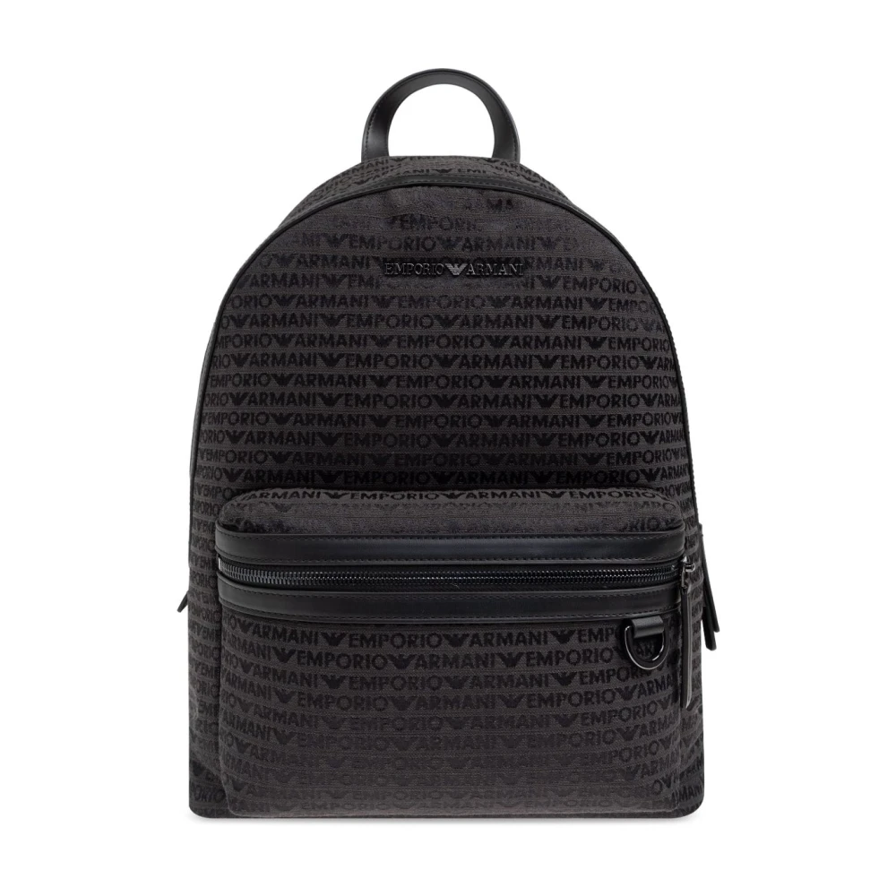 Emporio Armani Stijlvolle zwarte tassen met verstelbare bandjes Black Heren