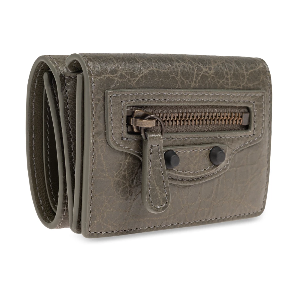 Balenciaga Leren portemonnee Green Dames