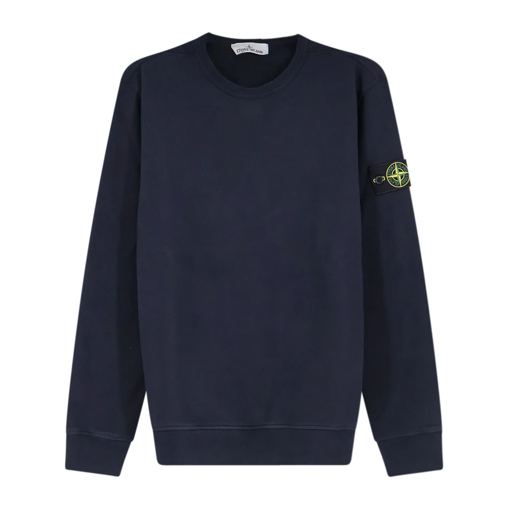 Stone Island Crewneck Cotton Sweatshirt - Male - Sweatshirts - Blue - 3XL - Sweatshirts & Hoodies
