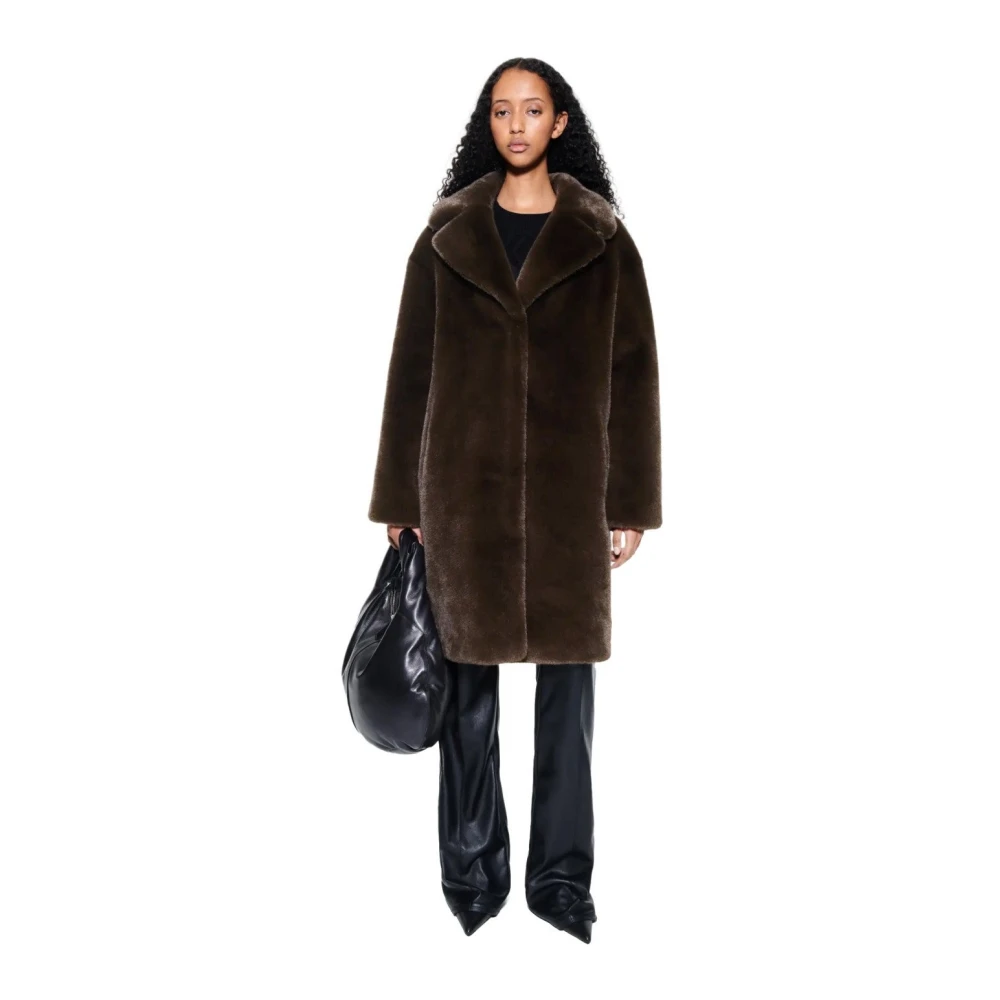 Stand Studio Bruine Cocon Bontjas Brown Dames