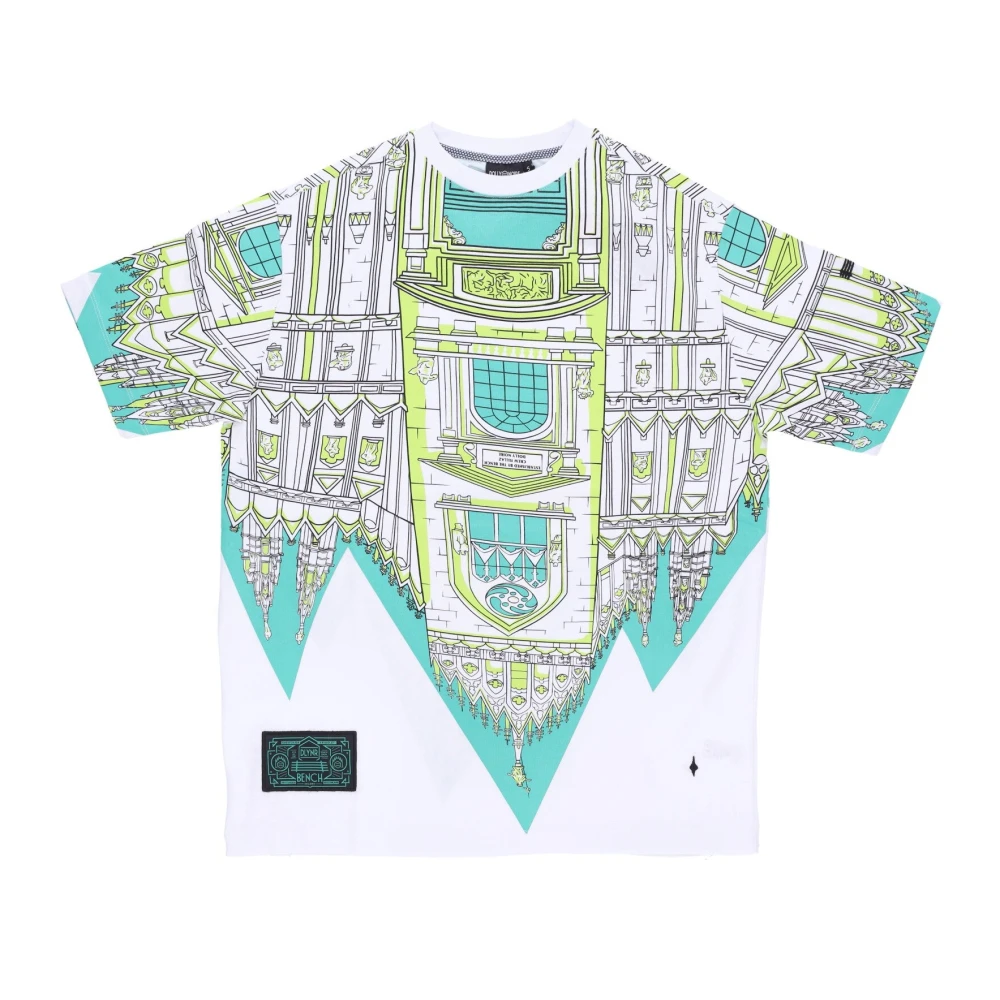 Dolly Noire Milan Cathedral Print Heren T-shirt Wit White Heren
