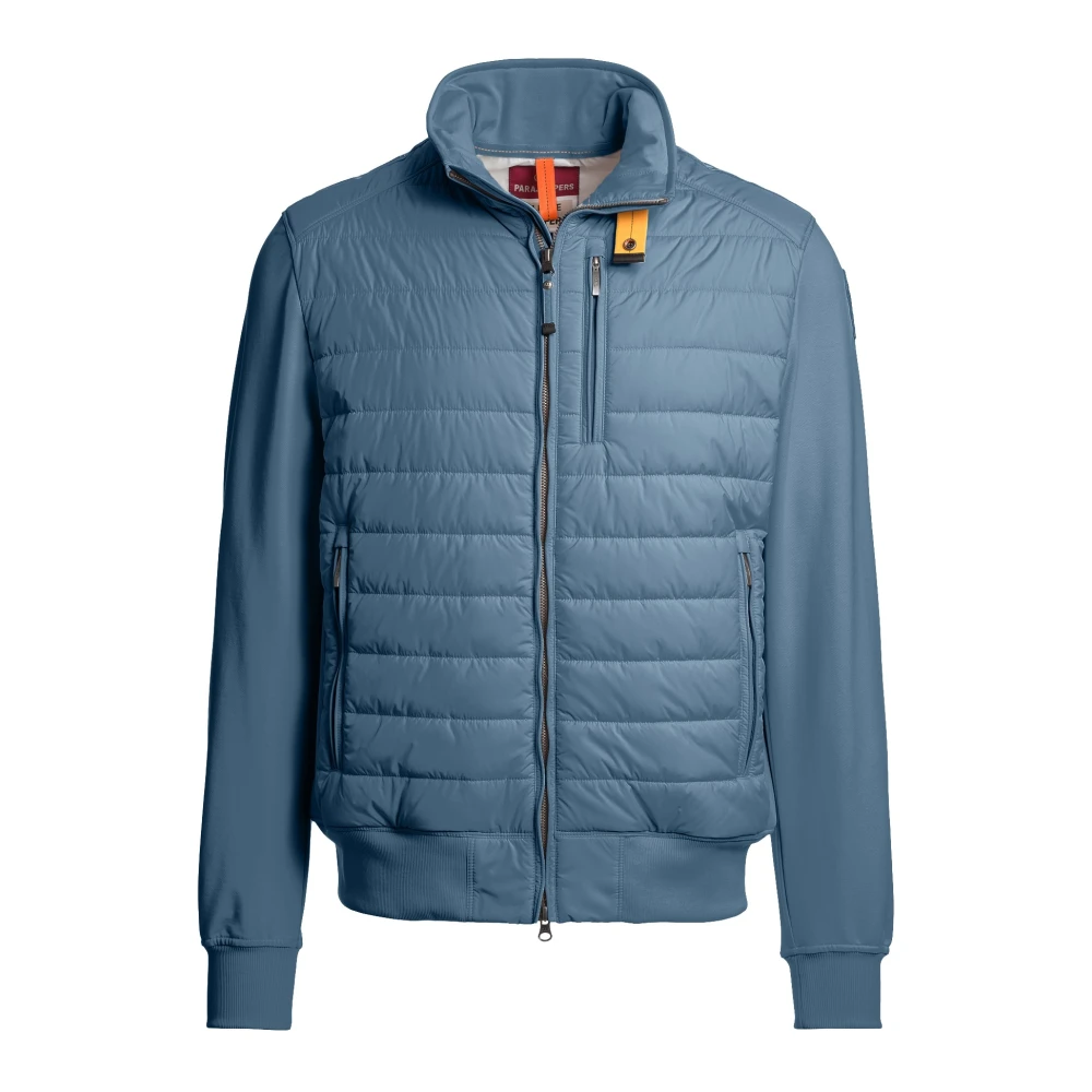 Parajumpers Men's Blue Down Jackets, L, Elliot Hybrid Daunenjacke