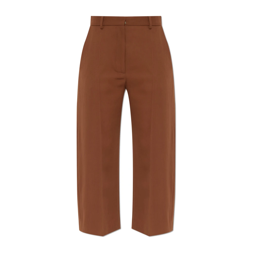 Marni Donna Marrone - Pantaloni In Lana - Trousers - S