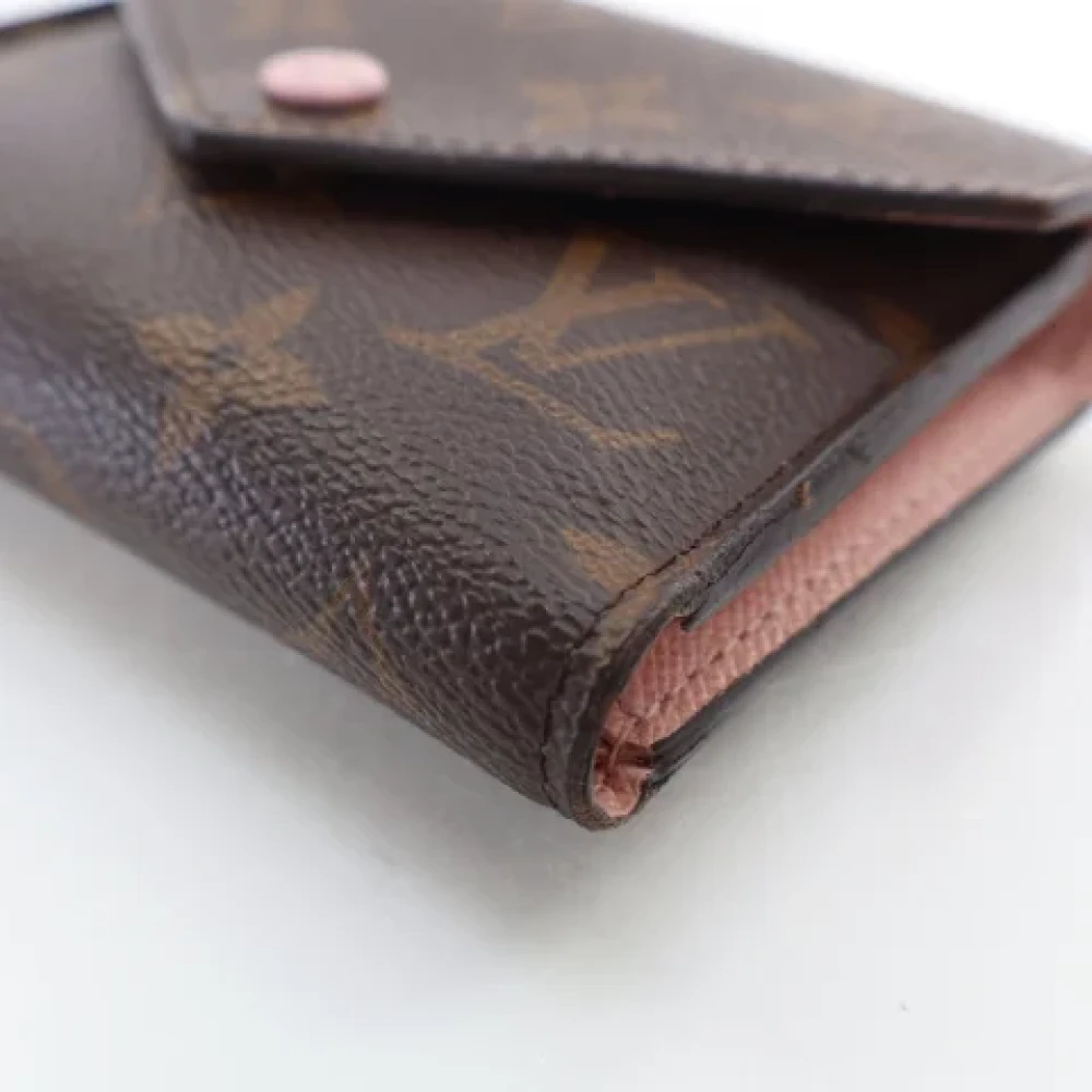 Louis Vuitton Vintage Pre-owned Coated canvas wallets Brown Dames