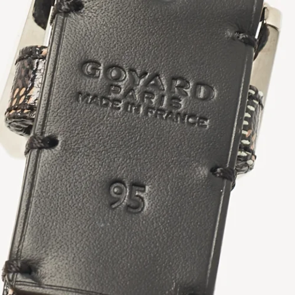 Goyard Vintage Pre-owned Coated canvas belts Black Dames
