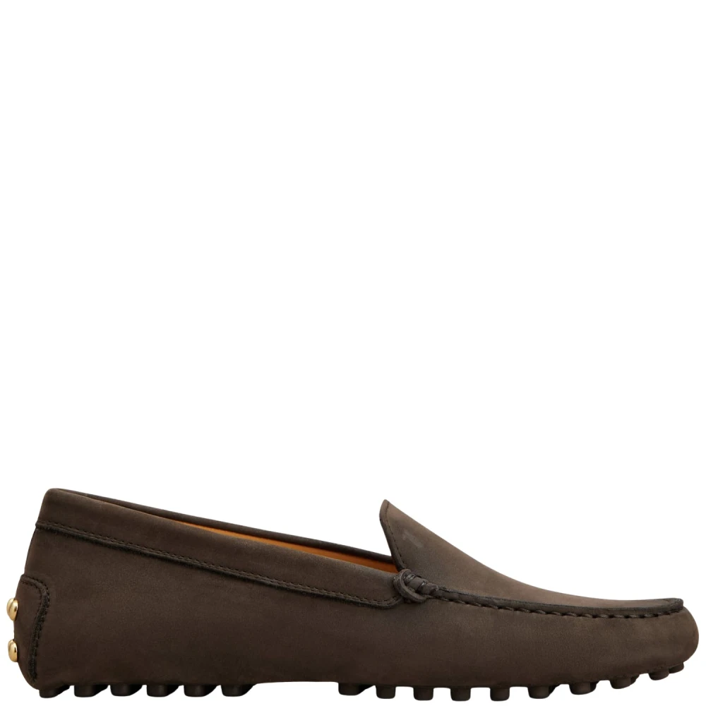 Tod's Women's Brown Loafers, 7 Uk, Gommino Moccasins