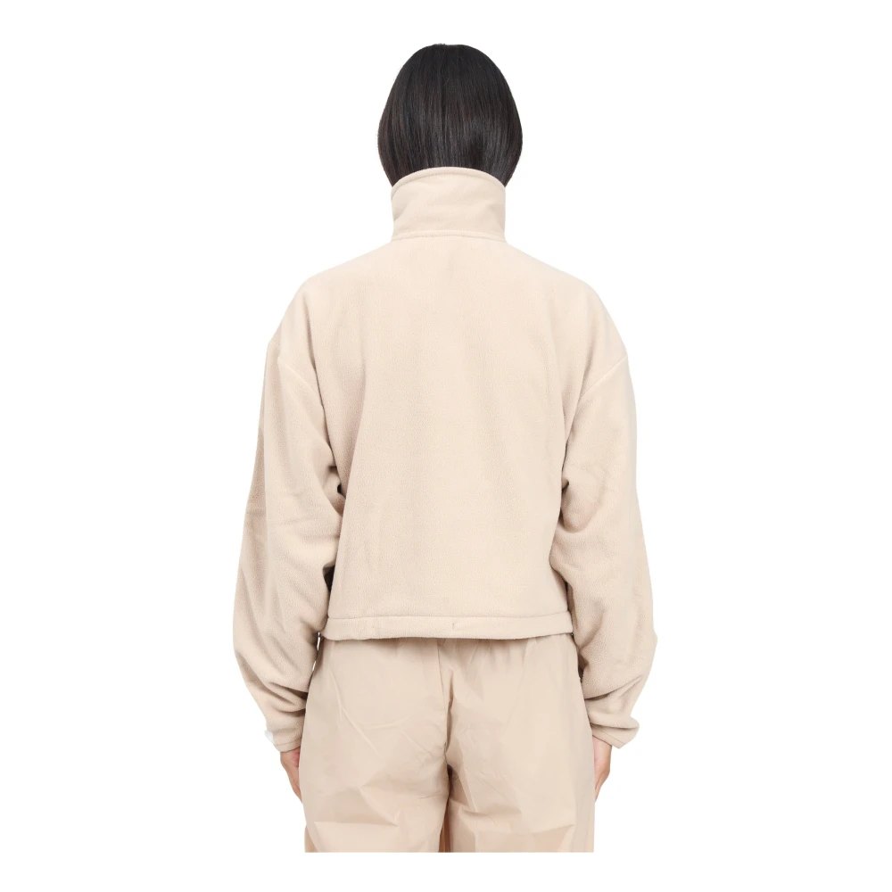 adidas Originals Beige Half-Zip Polarf Sweatshirt Beige Dames
