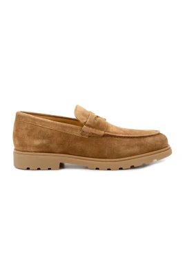 Mocka Kalvskinn Loafers