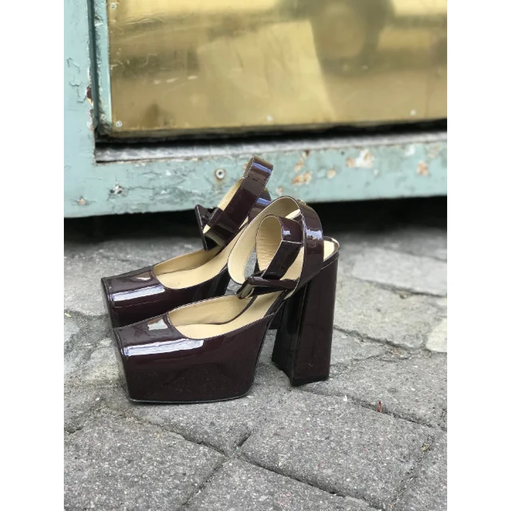 Bottega Veneta Vintage Pre-owned Leather heels Brown Dames