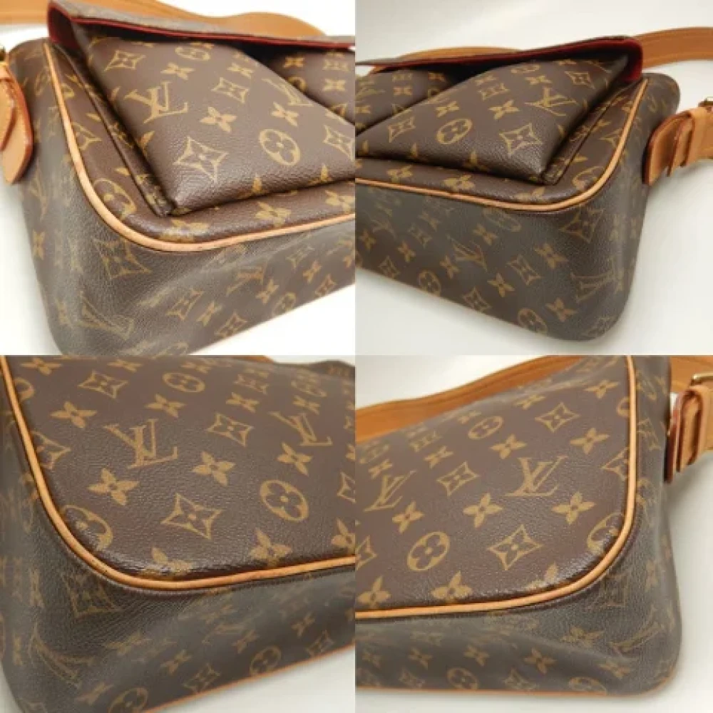 Louis Vuitton Vintage Pre-owned Canvas shoulder-bags Brown Dames