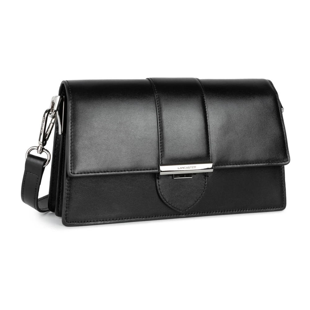 Lancaster Klep Crossbody Tas Paris Ily Zwart Black Dames