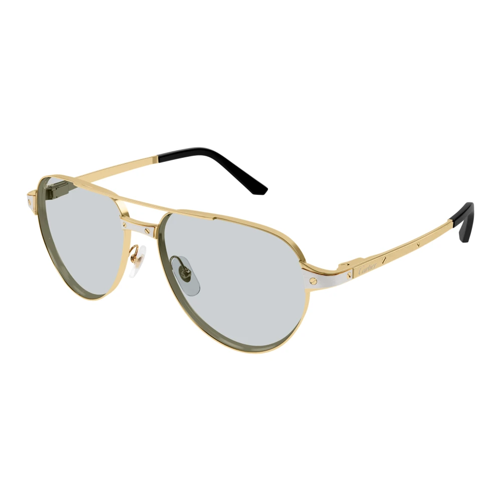 Cartier Men's Yellow Sunglasses, 59 Mm, Aviator Sunglasses