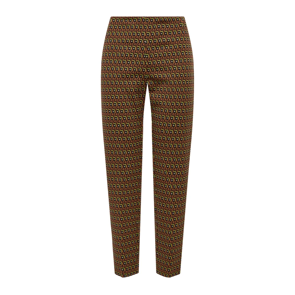 Maliparmi Bloemen Jacquard Broek Multicolor Dames