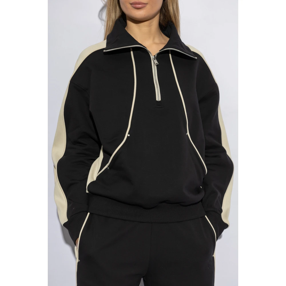 Moose Knuckles Staande Kraag Sweatshirt Black Dames