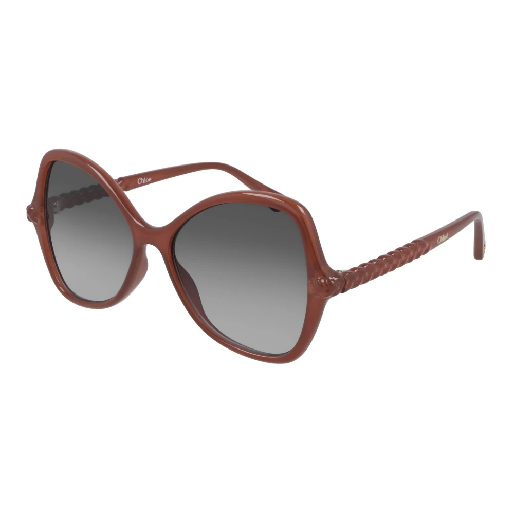 Chloé Women's Orange/Grey Shaded Sunglasses