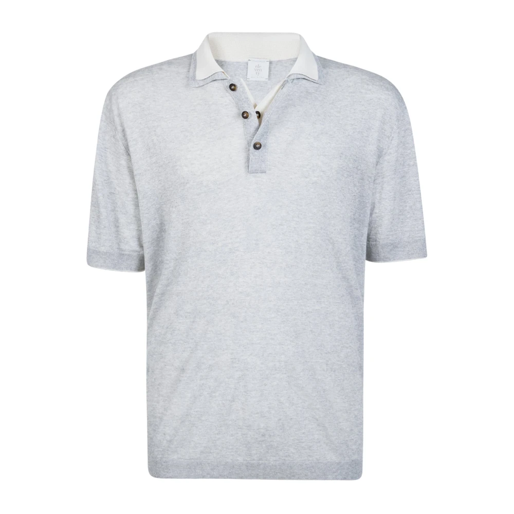 Eleventy Uomo Grigio - Polo In Maglia Lino - Knitwear - Xl